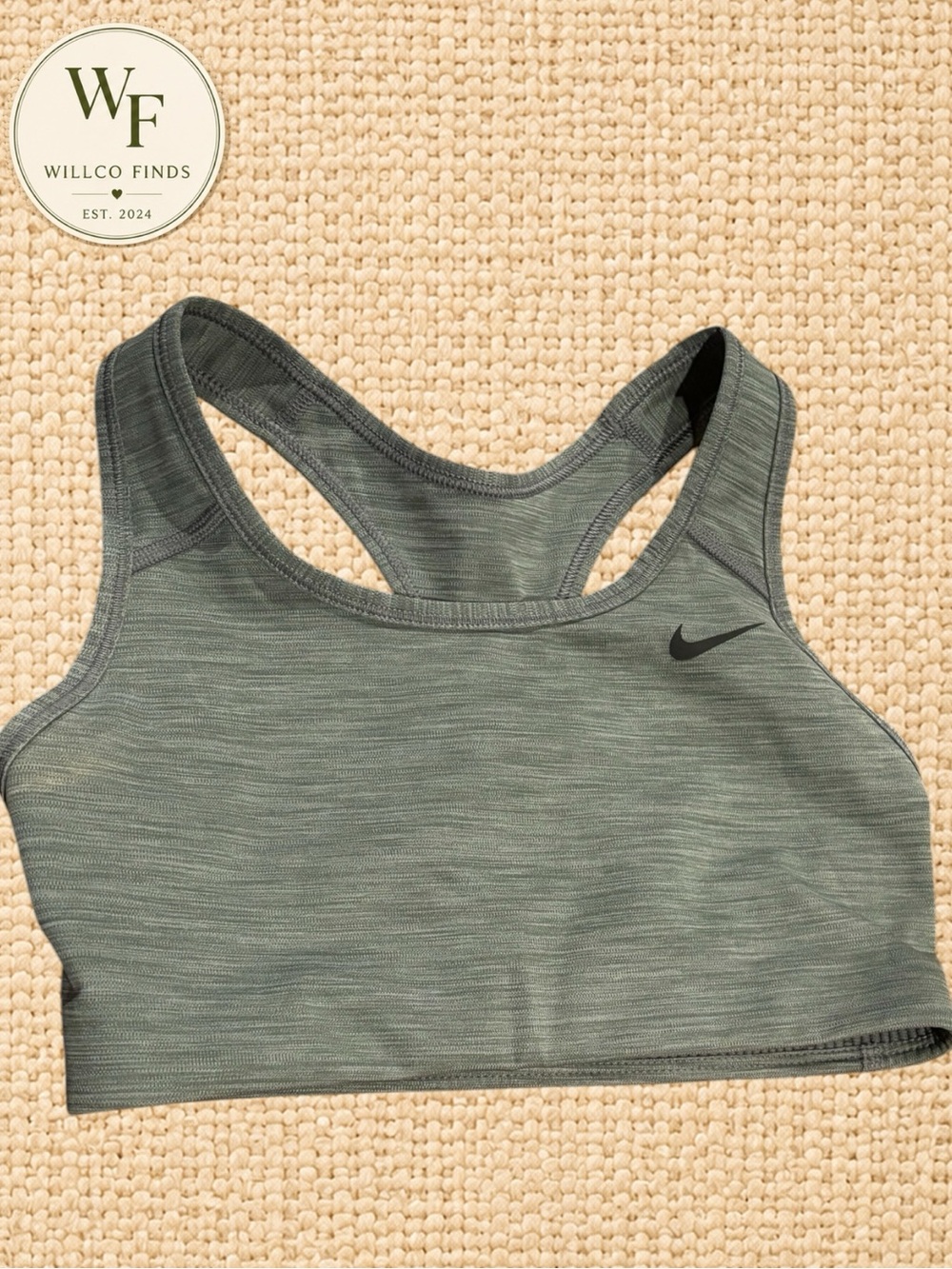 Nike Dri-FIT Women’s Sports Bra Size Small Gray Heather Racerback